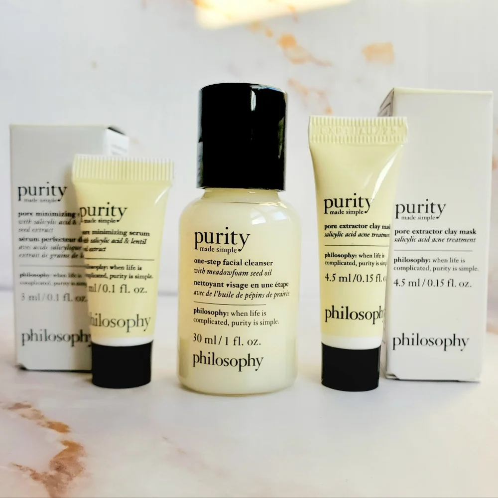 PHILOSOPHY Purity Pore Minimizing Serum Pore Extractor Clay Mask Facial Cleanser